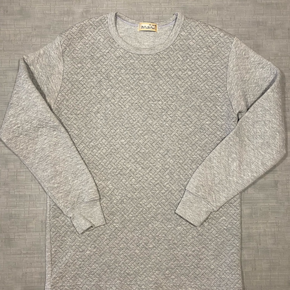 Gray Textured Sweatshirt